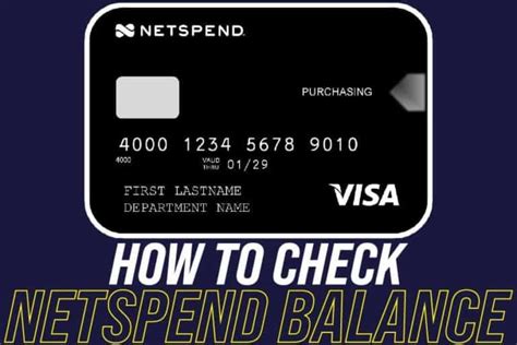 netspend card balance check